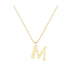 M - Letter Name Necklace Initial Necklace